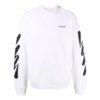 Off-White Herre-logo-trykk Rund hals Hvit