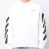 Off-White Herre-logo-trykk Rund hals Hvit