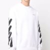 Off-White Herre-logo-trykk Rund hals Hvit