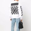Off-White Herre-logo-trykk Rund hals Hvit