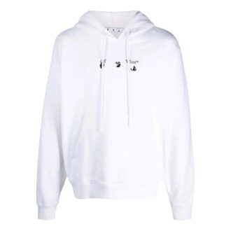 Off-White Herre Logo-trykk Snøring Hvit