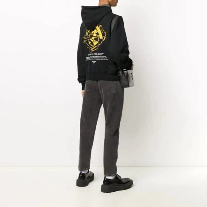 Off-White Herre Logo-trykk Svart
