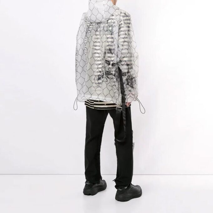 Off-White Herre Lomme Detalj Gjennomsiktig Vanlig Versjon Hvit