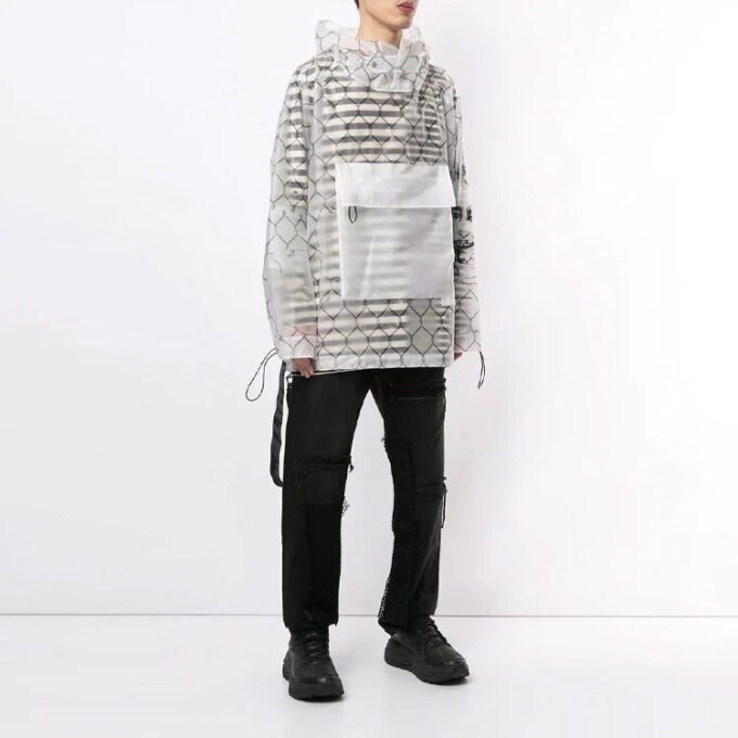 Off-White Herre Lomme Detalj Gjennomsiktig Vanlig Versjon Hvit