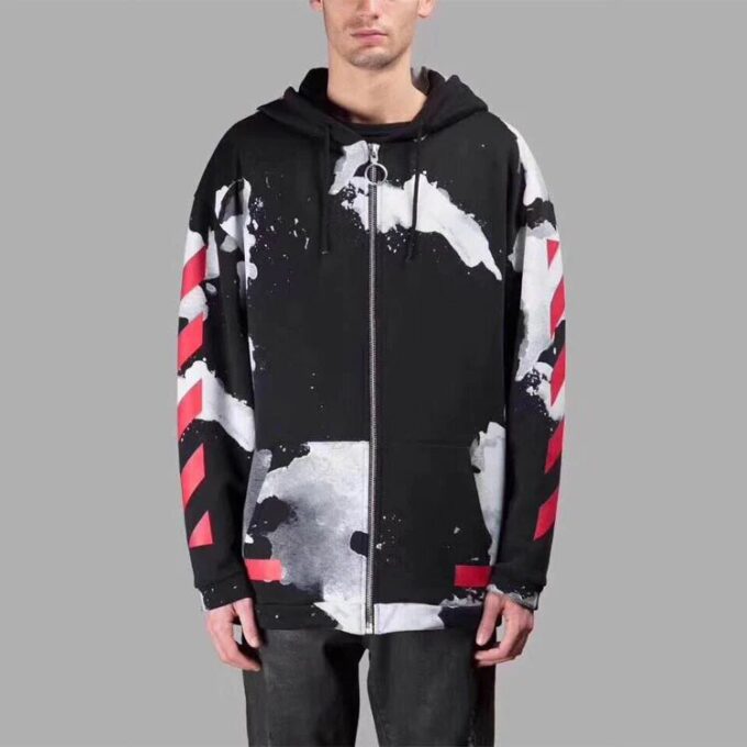 Off-White Herre Loose Fit Svart