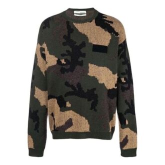 Off-White Herre Loose Grønn Kamuflasje