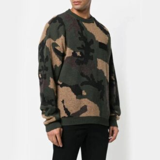 Off-White Herre Loose Grønn Kamuflasje