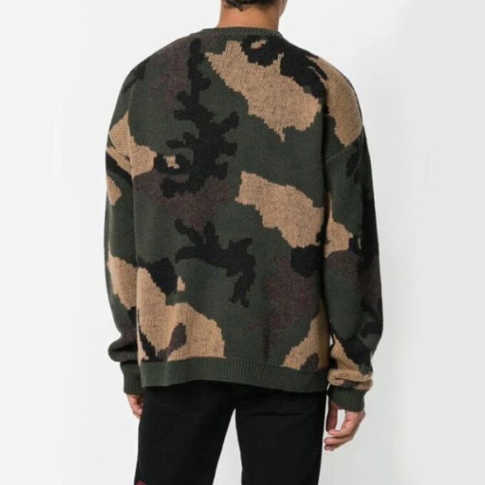 Off-White Herre Loose Grønn Kamuflasje