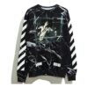 Off-White Herre Marble Pullover Svart
