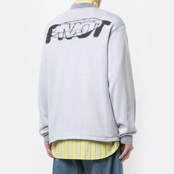 Off-White Herre-maske Strikk Grå
