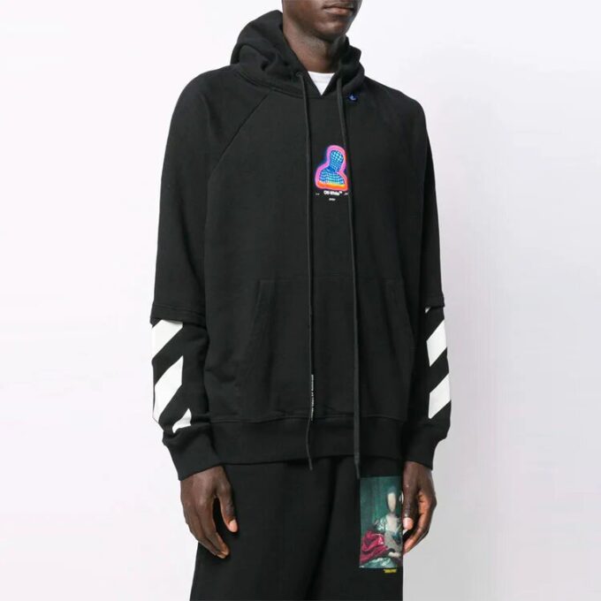 Off-White Herre med karaktertrykk Svart