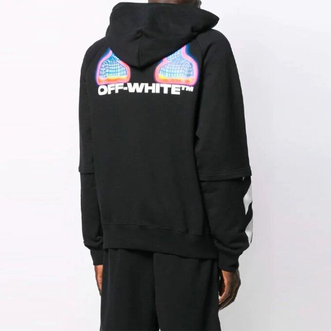 Off-White Herre med karaktertrykk Svart