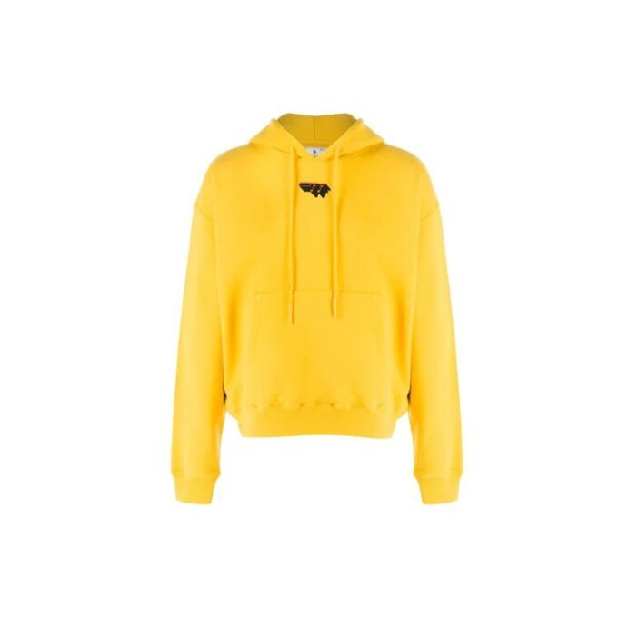 Off-White Herre med logo-mønstertrykk, gul
