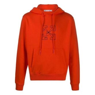 Off-White Herre Mønster Pil-logo Rød