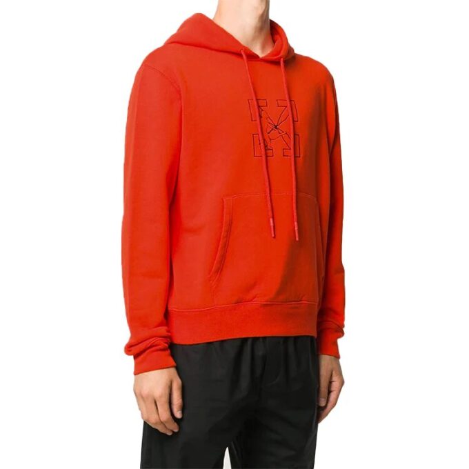 Off-White Herre Mønster Pil-logo Rød