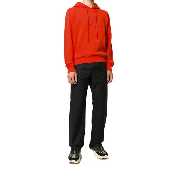 Off-White Herre Mønster Pil-logo Rød