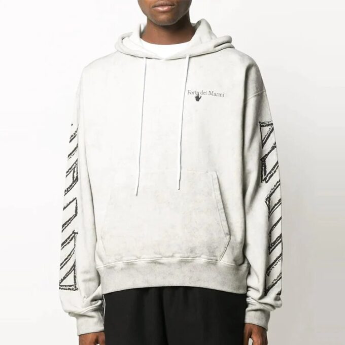 Off-White Herre Mønstertrykk Hvit