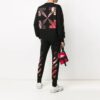 Off-White Herre Mønstertrykk Rundhals Langermet Svart