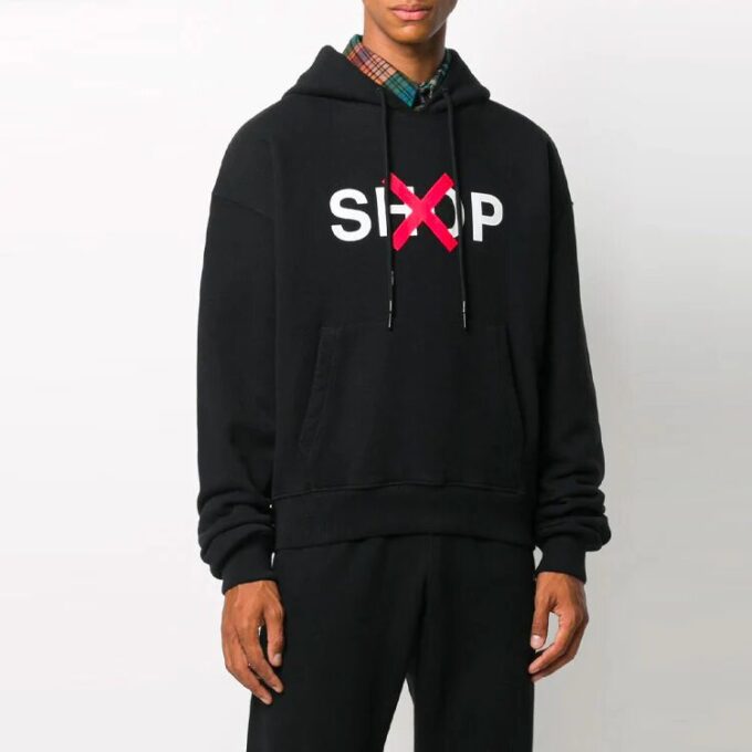 Off-White Herre Mønstertrykk Svart