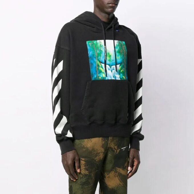 Off-White Herre Mønstertrykk Svart