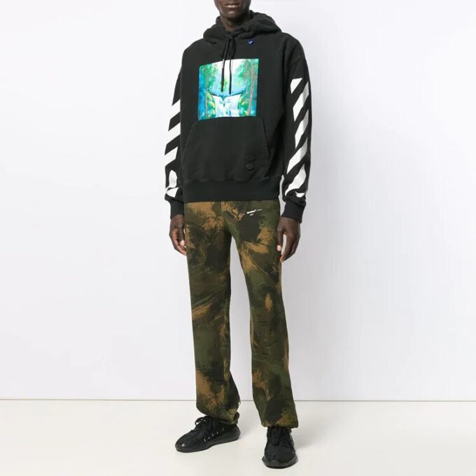 Off-White Herre Mønstertrykk Svart