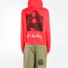 Off-White Herre Mona Lisa-trykk, løs passform, rød