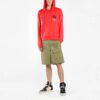 Off-White Herre Mona Lisa-trykk, løs passform, rød