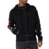 Off-White Herre Nylon Hettegenser med Glidelås, Strikket, Svart