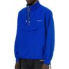 Off-White Herre Nylon Snøring Alfabet Logo Sports Pullover Jakke Blå