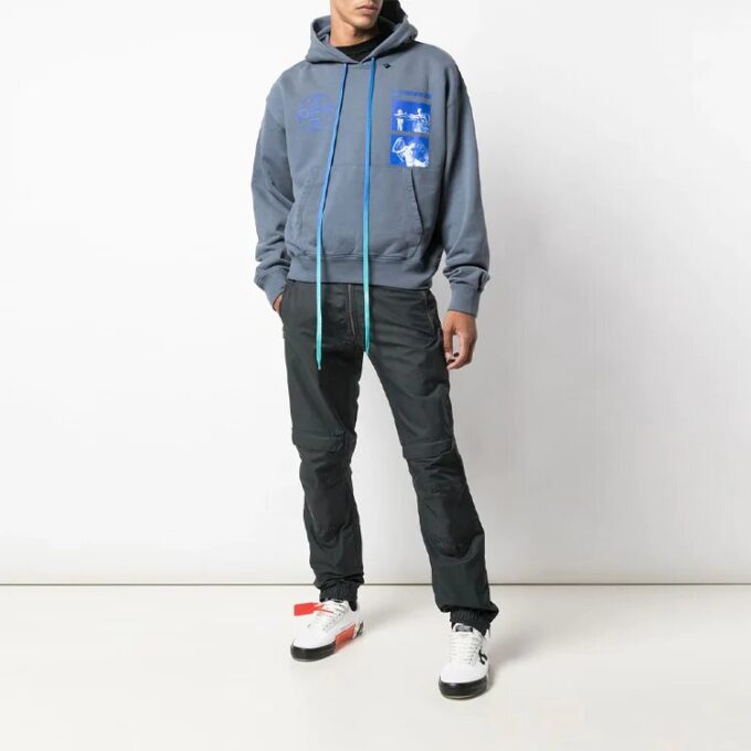 Off-White Herre Painting Snøring Blå