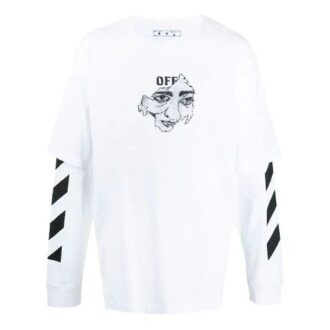 Off-White Herre Printing Sports Hvit
