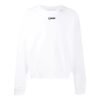 Off-White Herre Rundhalset genser med lange ermer Hvit