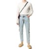 Off-White Herre Rundhalset Strikk Hvit
