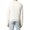 Off-White Herre Rundhalset Strikk Hvit