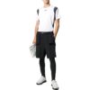 Off-White Herre-Shorts med logo-trykk, kort ermet, hvit