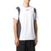 Off-White Herre-Shorts med logo-trykk, kort ermet, hvit