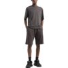 Off-White Herre Shorts med logo-trykk og elastisk linning, rett snitt, brun