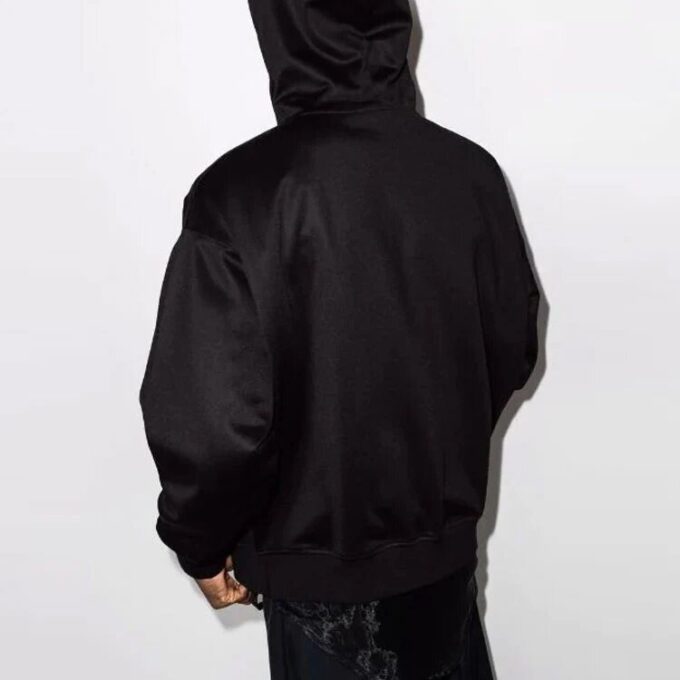 Off-White Herre Skate Alphabet Glidelås Løs Passform Svart