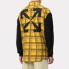 Off-White Herre Skjorte i rutemønster, stor, gul