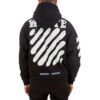 Off-White Herre Splash Ink Graffiti Stripe Svart