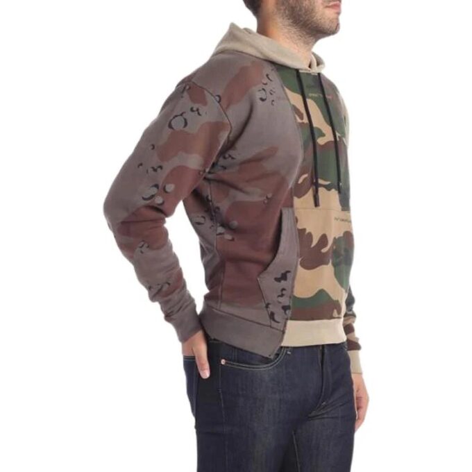 Off-White Herre Splicing Langermet Camouflage