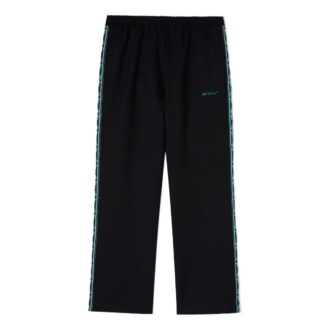 Off-White Herre Sportbukser/Joggebukser med lyse logo-stropper, svart