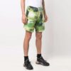 Off-White Herre-sportsshorts i strikk med logo, løs passform, grønn