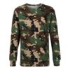 Off-White Herre SS21 Camouflage-trykk Løs Langermet Grønn T-skjorte