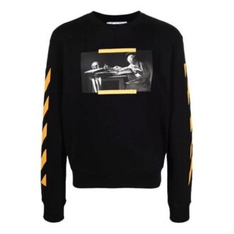 Off-White Herre SS21 Caravaggio-maleri Svart