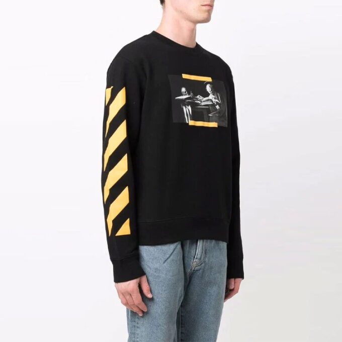 Off-White Herre SS21 Caravaggio-maleri Svart