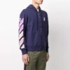 Off-White Herre SS21 Casual Glidelås Vanlig versjon Blå