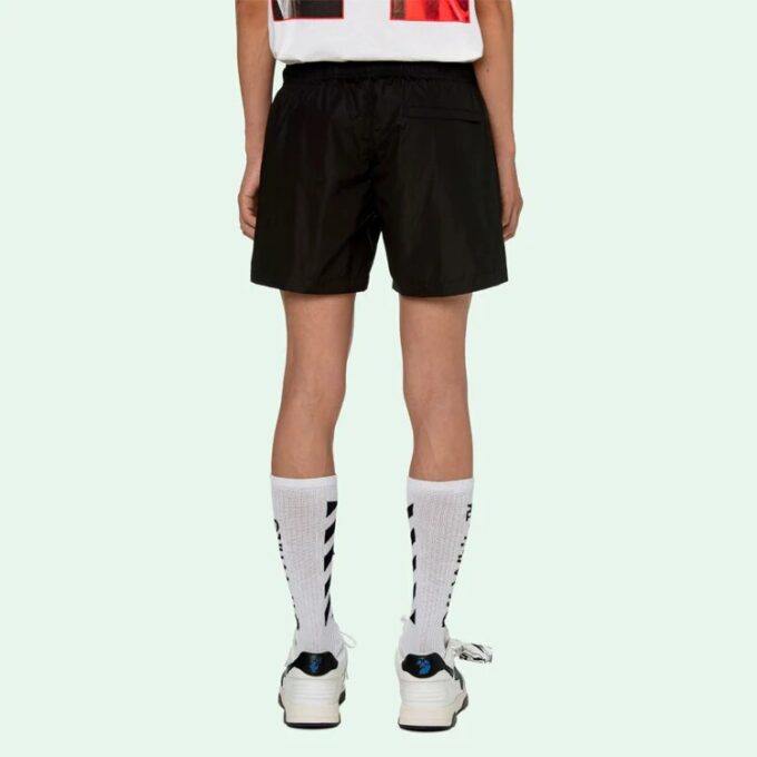 Off-White Herre SS21 Casual Logo Svarte Shorts