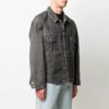 Off-White Herre SS21 Denimjakke Vanlig versjon Grå