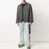 Off-White Herre SS21 Denimjakke Vanlig versjon Grå
